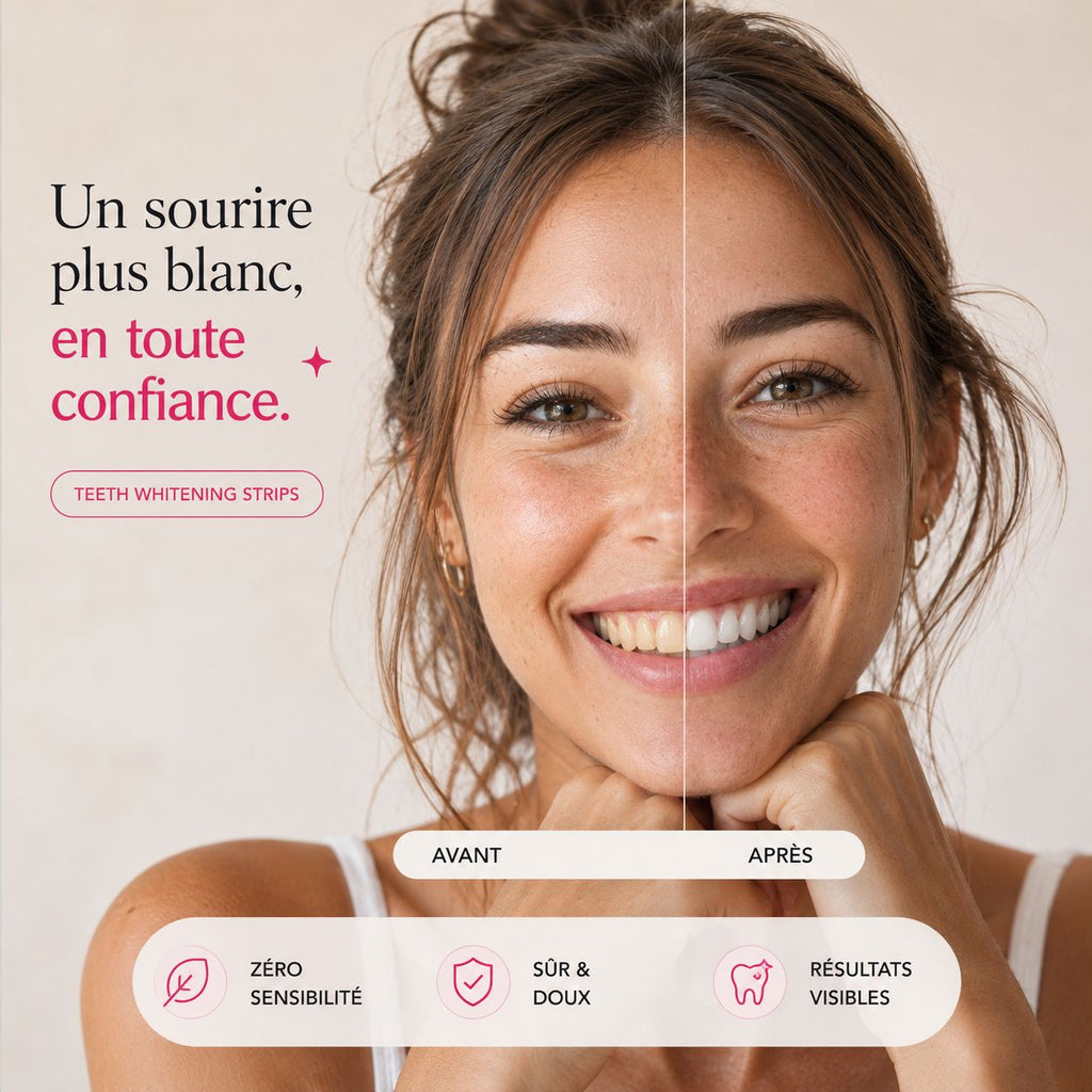 PAPSMILES® Bandes Blanchissantes PAP+ Sans Peroxyde